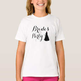 Aangepast ondeugend vrijgezellenfeest bruid bruilo t-shirt