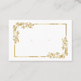 Aangepast ondoorzichtig "Gold" Lijst waarmee Kaart Afsprakenkaartje