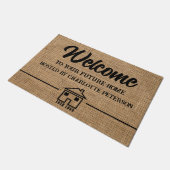 Aangepast onroerend goed agent Realtor Open House Deurmat (Schuin)