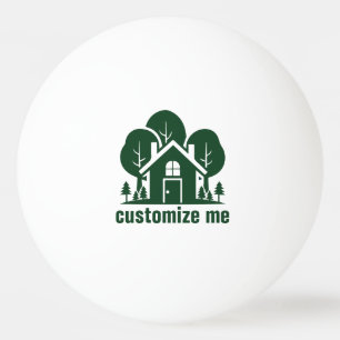 Aangepast onroerend goed bedrijf Green Forest Hous Pingpongbal