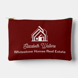 Aangepast Onroerend Goed Bedrijf Realtor Burgundy Etui