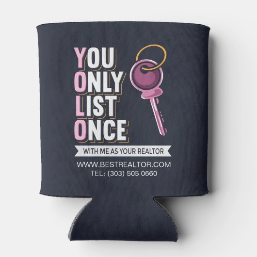 Aangepast onroerend goed dat je slechts één keer a blikjeskoeler (Achterkant)