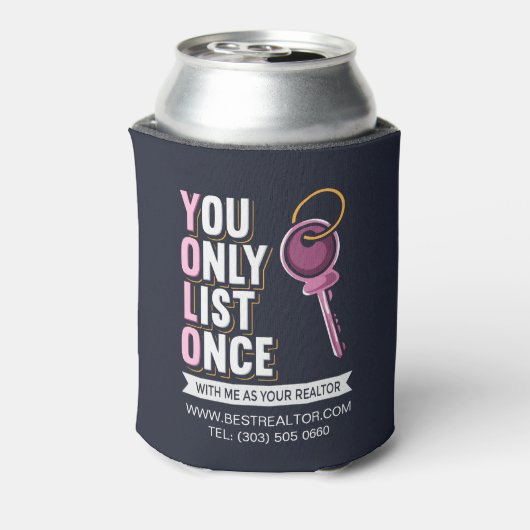 Aangepast onroerend goed dat je slechts één keer a blikjeskoeler (Blikje Achterkant)