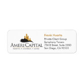 AANGEPAST onroerend goed Etiket (Voorkant)