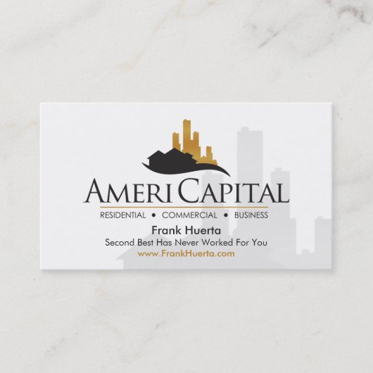 AANGEPAST onroerend goed V2 Visitekaartje (Voorkant)