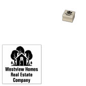 Aangepast onroerend goedbedrijf Forest House Rubberstempel (Gestempeld)