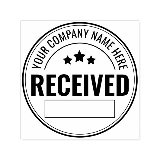Aangepast Ontvangen Business Self Inking Rubber St Zelfinktende Stempel (Design)
