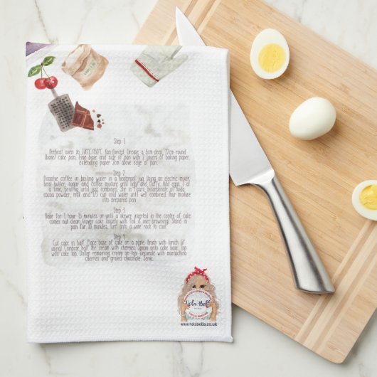 Aangepast ontvangstbewijs theedoek (Quarter Fold)