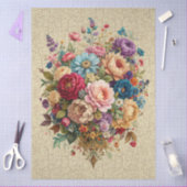 Aangepast ontwerp bloemendecoupe-effect decoupage tissuepapier (Craft)