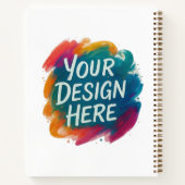 Aangepast ontwerp DIY maak je eigen Notitieboek (Achterkant)