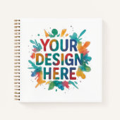 Aangepast ontwerp DIY maak je eigen Notitieboek (Voorkant)