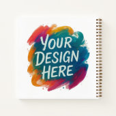 Aangepast ontwerp DIY maak je eigen Notitieboek (Achterkant)