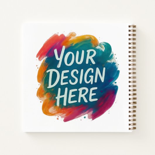 Aangepast ontwerp DIY maak je eigen Notitieboek (Achterkant)