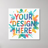 Aangepast ontwerp doe-het-zelf maak je eigen canvas afdruk (Voorkant)