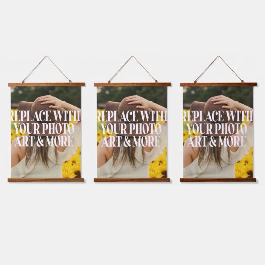 Aangepast ontwerp hangend wandkleed (Driedubbel)