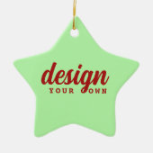 Aangepast Ontwerp Kerstster Ornament Gepersonalise (Voorkant)