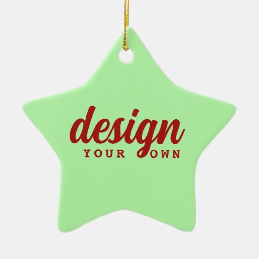 Aangepast Ontwerp Kerstster Ornament Gepersonalise (Voorkant)