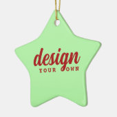 Aangepast Ontwerp Kerstster Ornament Gepersonalise (Links)