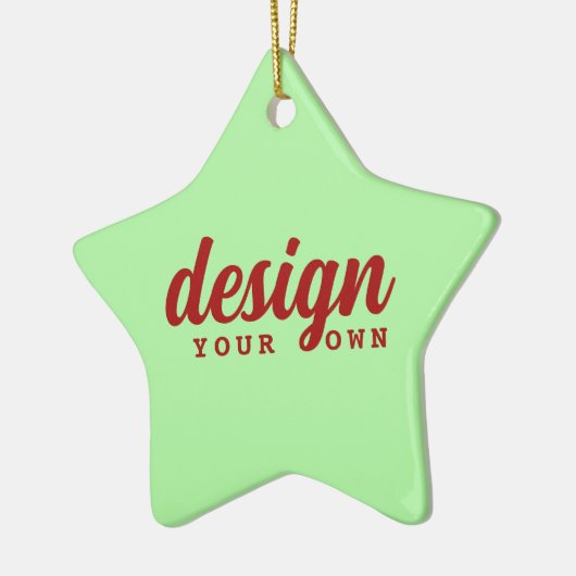Aangepast Ontwerp Kerstster Ornament Gepersonalise (Links)