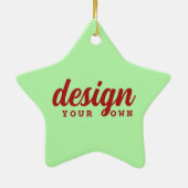 Aangepast Ontwerp Kerstster Ornament Gepersonalise (Achterkant)