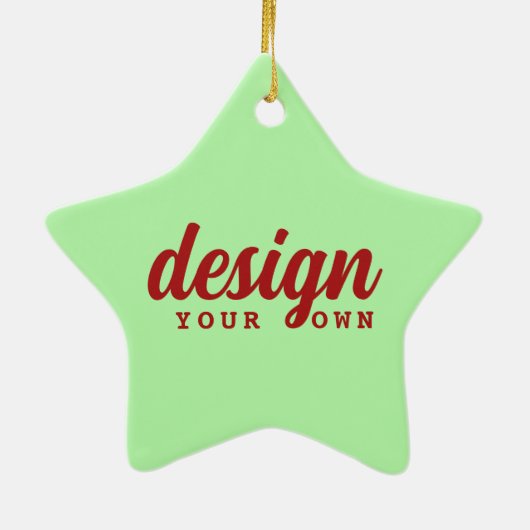 Aangepast Ontwerp Kerstster Ornament Gepersonalise (Achterkant)