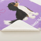 Aangepast ontwerp met driekleurige Cavalier Sherpa Deken (3/4)