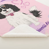 Aangepast ontwerp met driekleurige Cavalier Sherpa Deken (3/4)