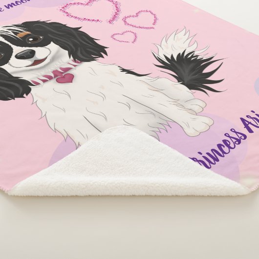 Aangepast ontwerp met driekleurige Cavalier Sherpa Deken (3/4)