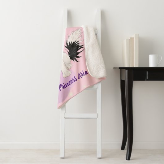 Aangepast ontwerp met driekleurige Cavalier Sherpa Deken (In situ)