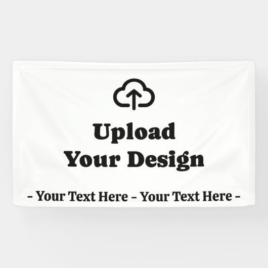 Aangepast ontwerp met tekst spandoek (Horizontaal)