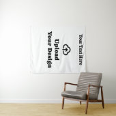 Aangepast ontwerp met tekst wandkleed (In Situ (horizontaal))