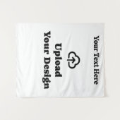 Aangepast ontwerp met tekst wandkleed (Voorkant (horizontaal))
