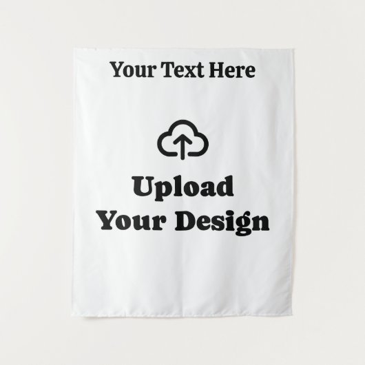 Aangepast ontwerp met tekst wandkleed (Voorkant)