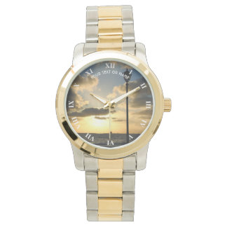 Aangepast ontwerp met uw eigen foto en Jouw tekst Horloge