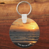 Aangepast ontwerp met uw eigen foto en Jouw tekst Sleutelhanger (Voorkant)