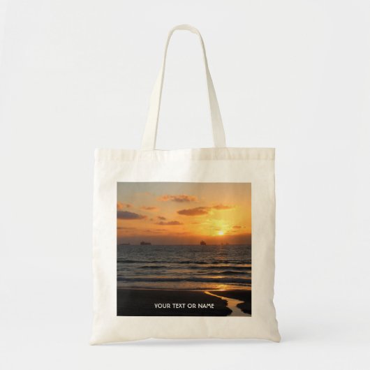 Aangepast ontwerp met uw eigen foto en Jouw tekst Tote Bag (Voorkant)