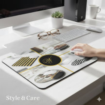 Aangepast ontwerp met vier foto's en monogram idea