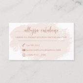 Aangepast ontwerp | Niet bewerkbare Zazzle-Sjabloo Visitekaartje (Achterkant)