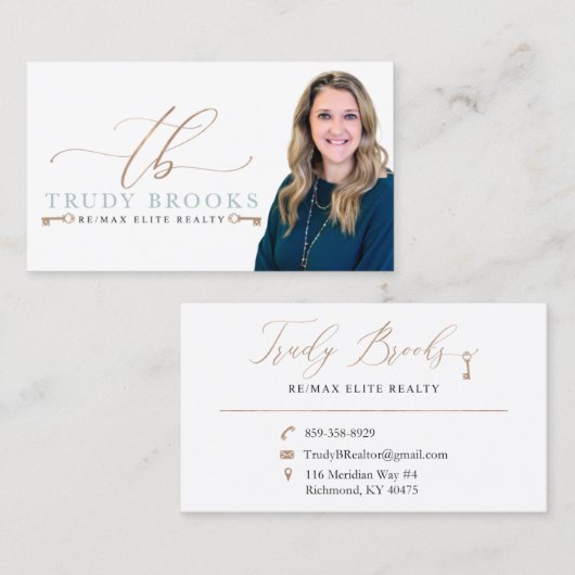 Aangepast ontwerp | Niet voor Zazzle Editable Sjab Visitekaartje (Voorkant / Achterkant)