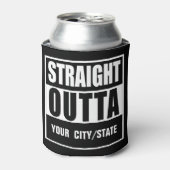 Aangepast ontwerp Personaliseer STRAIGHT OUTTA Blikjeskoeler (Blikje Voorkant)