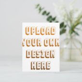 Aangepast ontwerp product uploaden briefkaart (Staand voorkant)