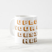 Aangepast ontwerp product uploaden koffiemok (Voorkant links)