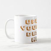 Aangepast ontwerp product uploaden koffiemok (Links)