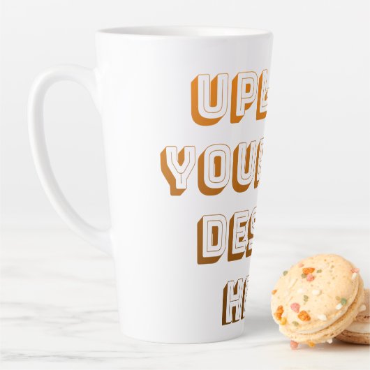 Aangepast ontwerp product uploaden latte mok (In situ)
