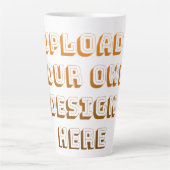 Aangepast ontwerp product uploaden latte mok (Voorkant)