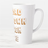 Aangepast ontwerp product uploaden latte mok (Rechts)