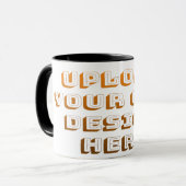 Aangepast ontwerp product uploaden mok (Voorkant links)