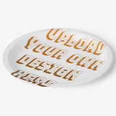 Aangepast ontwerp product uploaden papieren bordje (Gekanteld)