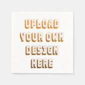 Aangepast ontwerp product uploaden servet (Voorkant)