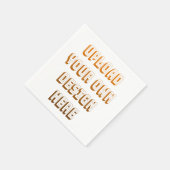 Aangepast ontwerp product uploaden servet (Hoek)